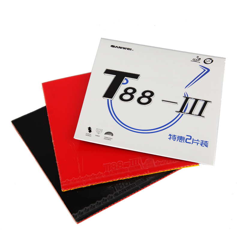 Table Tennis Xiom Rubber - 1 สีแดง 1 สีดํา Original SANWEI