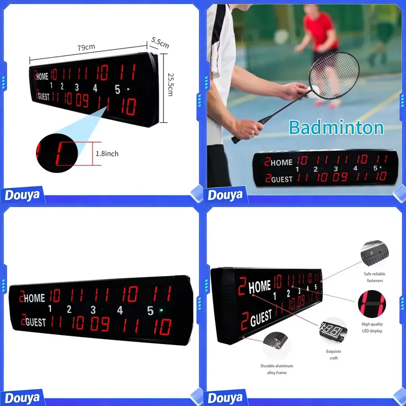 Table Tennis Score - ป้ายคะแนนอิเล็กทรอนิกส์ LED ยี่ห้อ YIZHI 5 หลัก