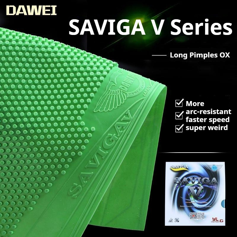 Table Tennis Xiom Rubber - ยางปิงปอง DAWEI SAVIGA V ปุ่มยาวหลากสี OX