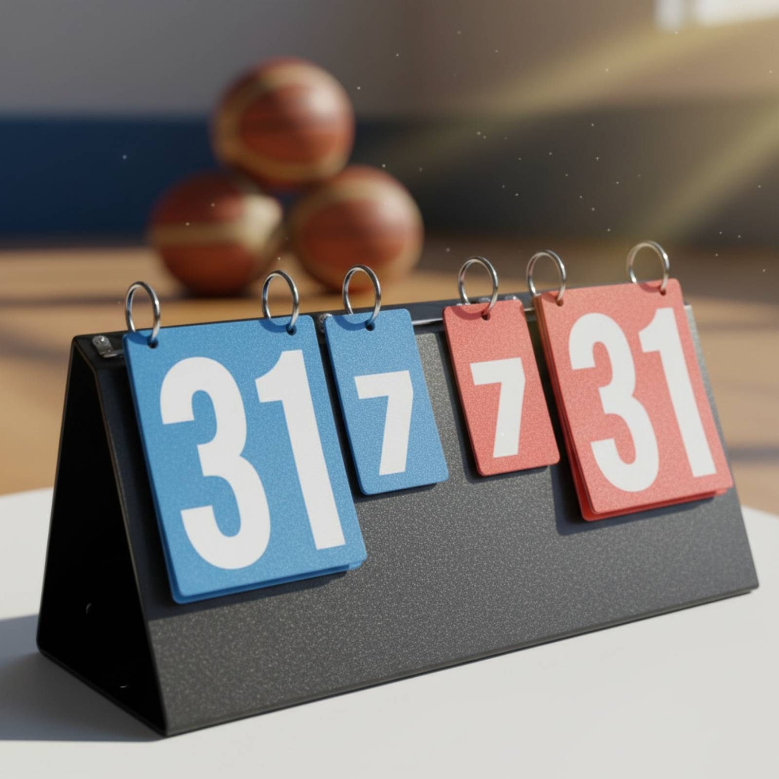 Table Tennis Score - กระดานคะแนนแบบพลิกพกพา กระดานคะแนนแบบพลิกสำหรับกีฬาหลายประเภท กระดานคะแนนเทเบิลเทนนิส อ่านง่าย ตัวนับคะแนน ตัวเลขสองด้าน
