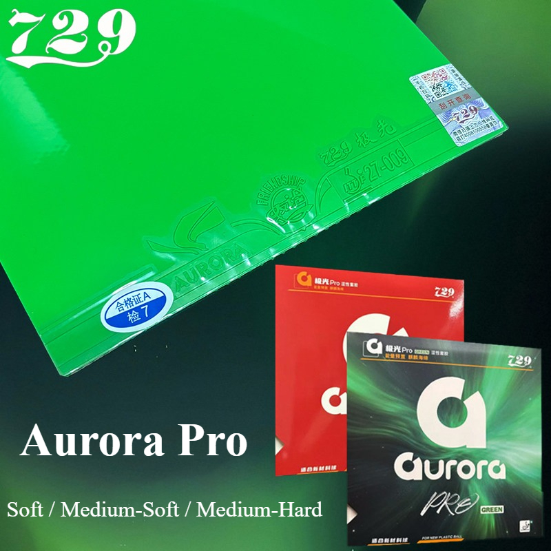 Table Tennis Game - ยางปิงปอง 729 Friendship Aurora Pro Green