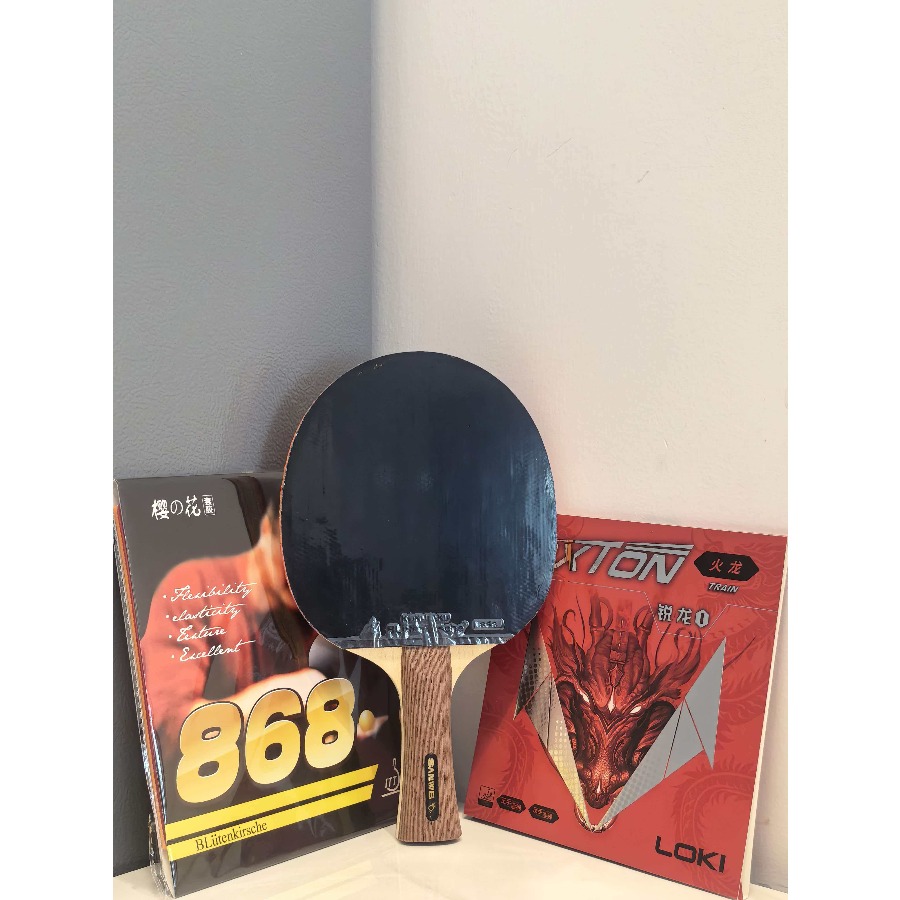 Table Tennis Bat Butterfly - ไม้ปิงปองแท้ SANWEI 502E 5 ชั้นไม้ 2