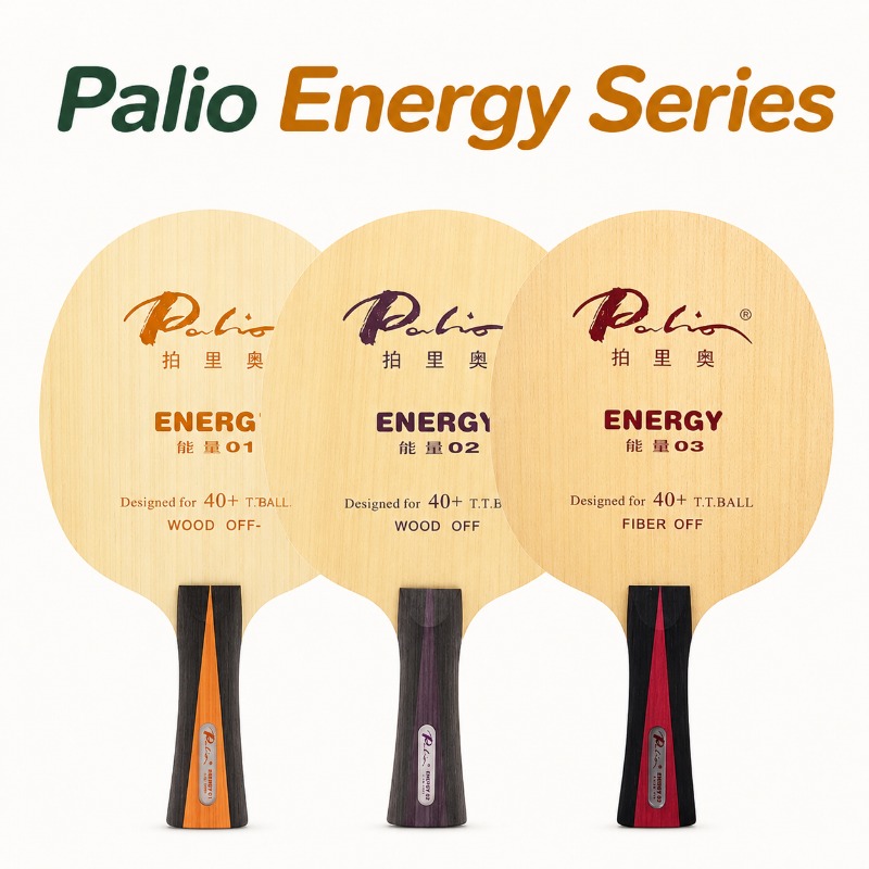 Table Tennis Bat Butterfly - ไม้ปิงปอง Palio New ENERGY 01 02