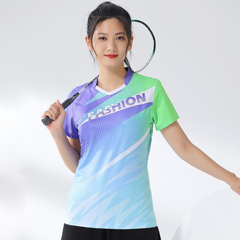Table Tennis Shirt - ชุดเล่นกอล์ฟ Kaus Bulu tangkis สำหรับผู้หญิงเครื่องแบบลายกีฬาปิงปองแห้งเร็วเสื้อเจอร์ซีย์เล่นปิงปองวอลเลย์บอลขายดี