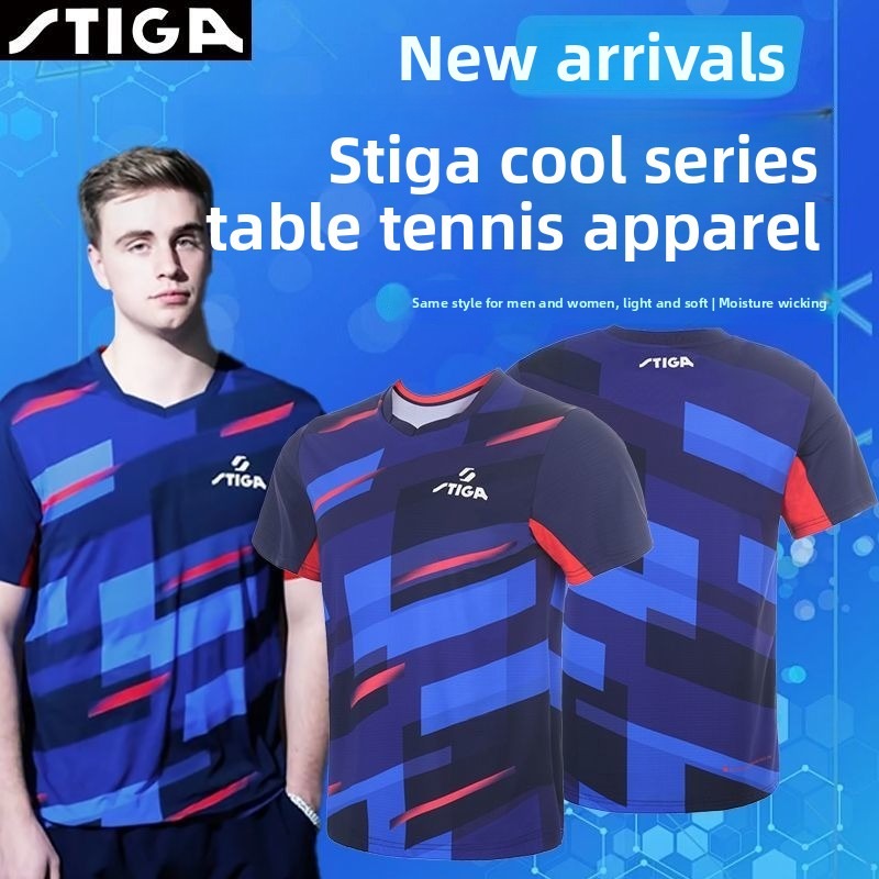 Table Tennis Jacket - เสื้อเทเบิลเทนนิสสติก้าสำหรับผู้ชายและผู้หญิงชุดฝึกซ้อมกีฬามืออาชีพที่ระบายอากาศได้ดีและดูดซับเหงื่อ