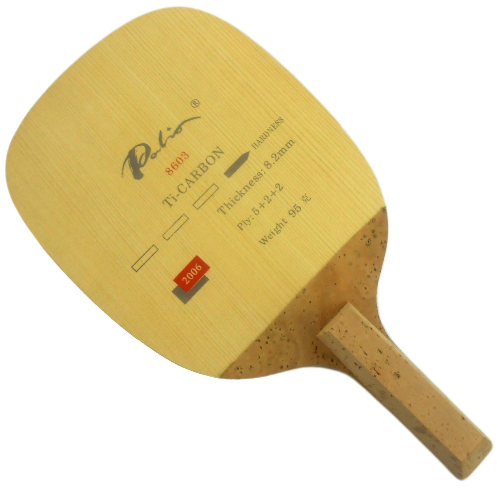 Table Tennis Bat Butterfly - Palio 8603แร็กเกตใบลายกีฬาปิงปองไทเทเนียมคาร์บอน, ไม้ปิงปองสไตล์ญี่ปุ่นโจมตีเร็ว