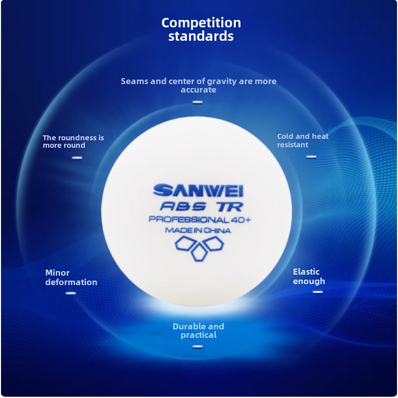 50 100 pcs Sanwei ใหม่วัสดุพลา - Table Tennis How To Play บทวิจารณ์และราคา