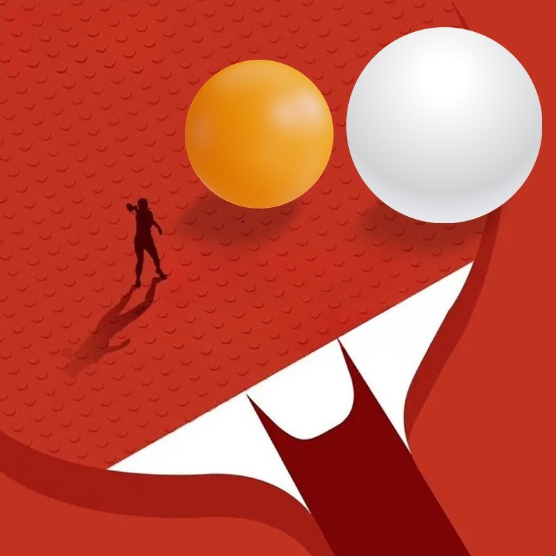 ลูกปิงปองขนาดใหญ่ 55 มม. สำหรั - Table Tennis How To Play บทวิจารณ์และราคา